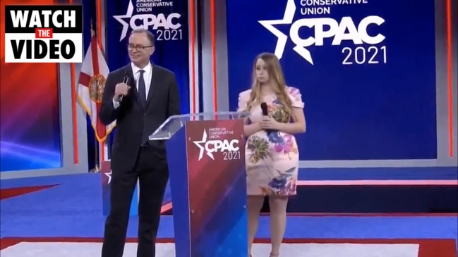 CPAC 2021: Hosts booed for asking crowd to wear masks