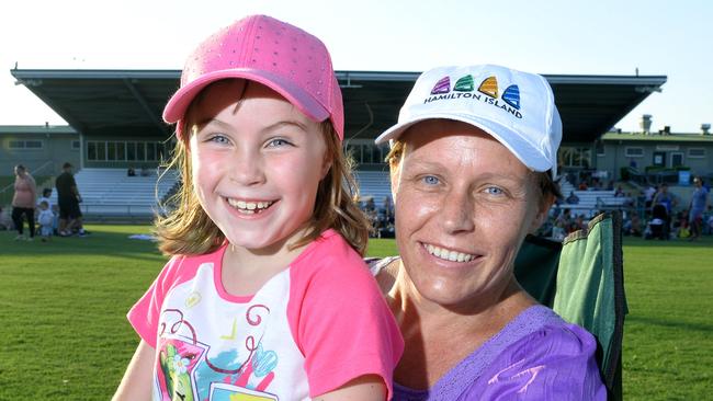 Emma and Barbara Jobson at the Ipswich New Year’s Eve celebration at North Ipswich Reserve in 2016. Picture: Rob Williams