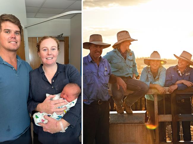 ‘Smitten’: Qld beef family welcomes New Year’s baby on mum’s birthday