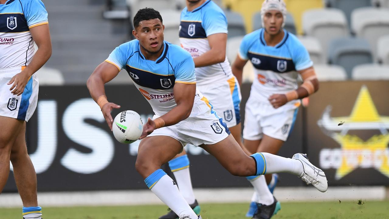 2021 U19 Cowboys V Titans - U19 Cowboys V Titans, Hooker Vaka Sikahele. Digital image by Scott Davis (NRL Photos)