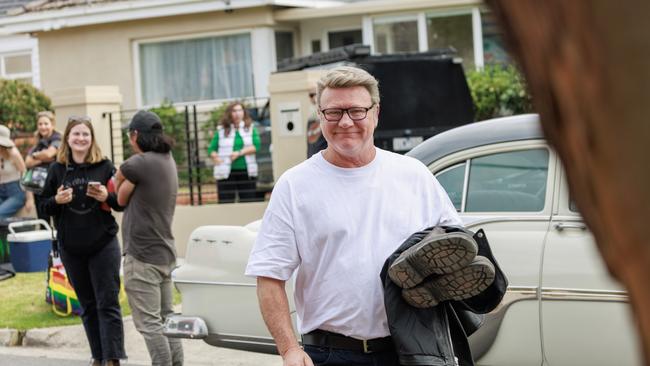 Host of The Block, Scott Cam after filming a 50s themed shoot for the show in Charming St Hampton. Picture: David Geraghty