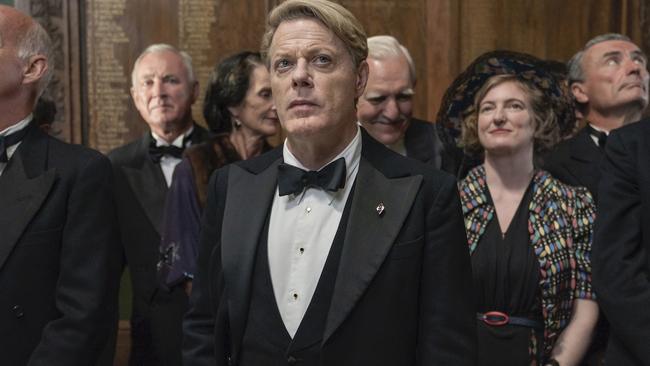 Eddie Izzard as a half-German, half-English teacher in Six Minutes To Midnight.