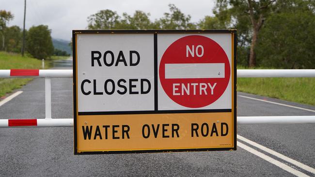 Flooding over Marian-Eton Rd, Sandy Creek on Wednesday December 30. Picture: Heidi Petith generic flooding road closed Mackay