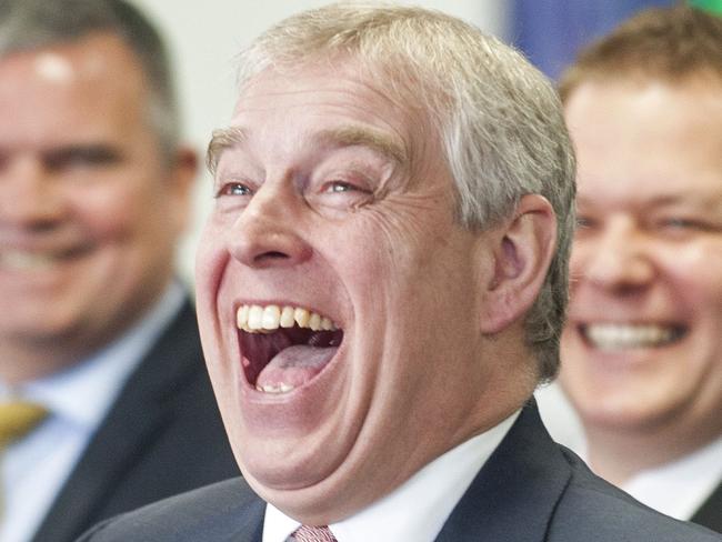 Prince Andrew in happier times. Picture: AFP