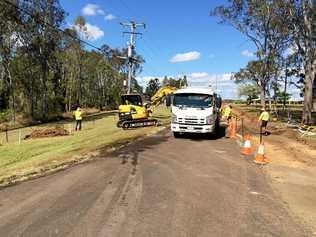 UPGRADE: A section of Dawn Rd is being widened this week. Picture: Frances Klein