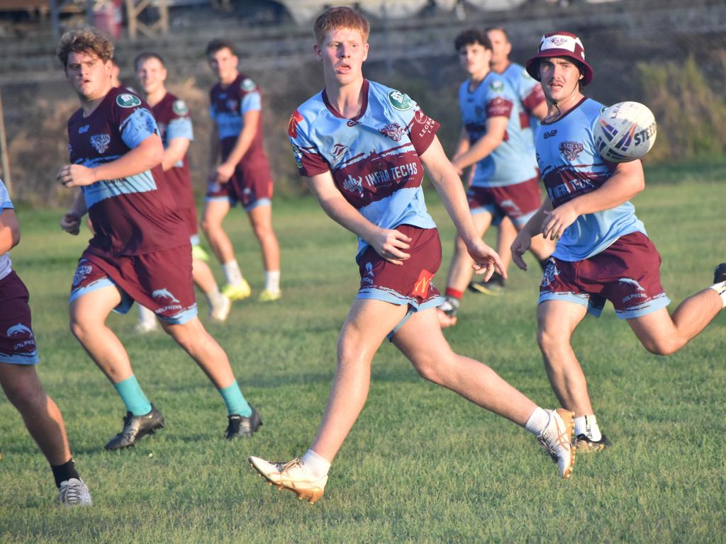 CQ Capras under-19 squad at a pre-season training session at Kettle Park, Rockhampton, on December 18, 2024.