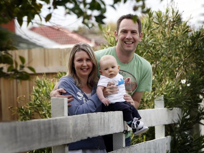 Darren and Karinda Chapman with son Benjamin, 5 months.