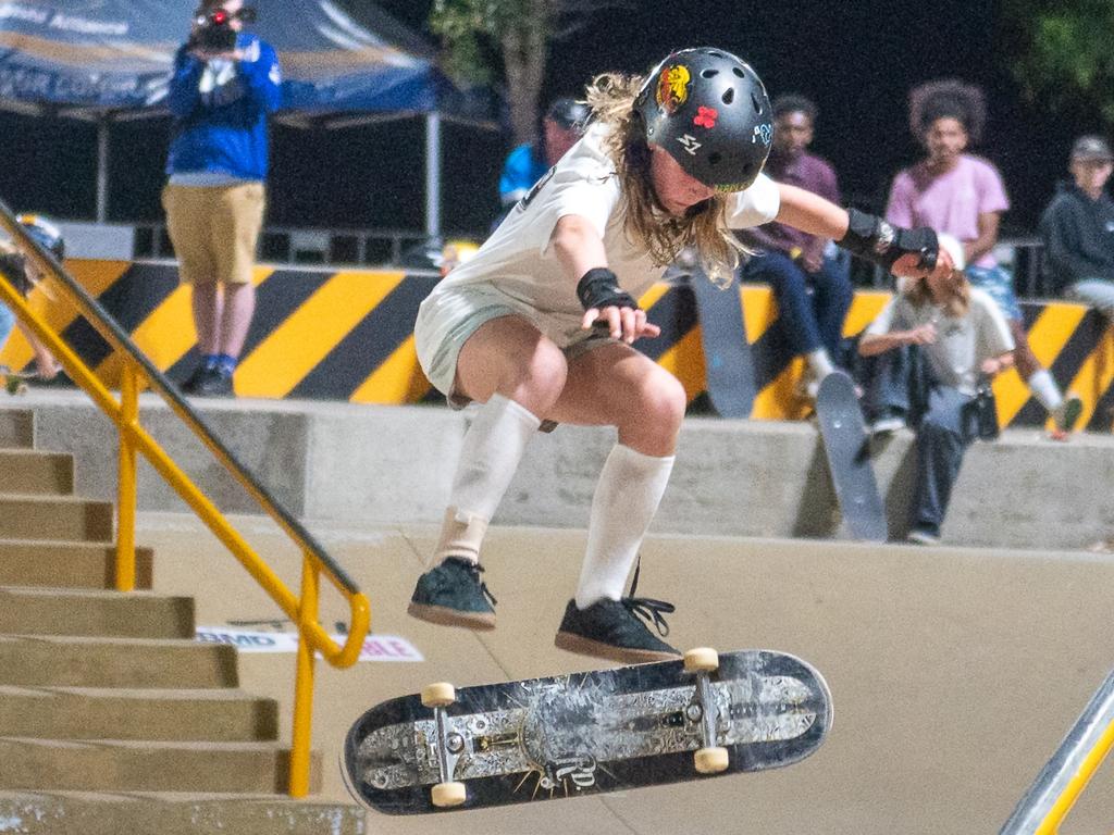 Tayah Payne at Rumble On The Reef Sugar Bowl Skatepark Saturday 23 September 2023 Picture:Michaela Harlow