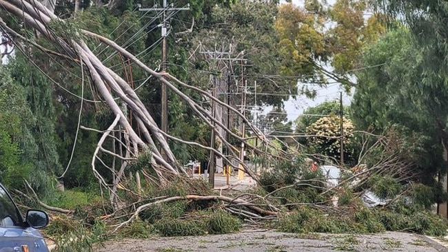 Emergency services are working to restore power. Picture: Supplied