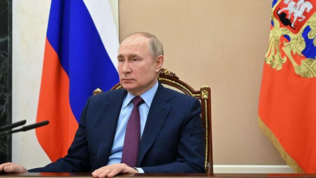 Russian President Vladimir Putin in the Kremlin. Picture: AFP.