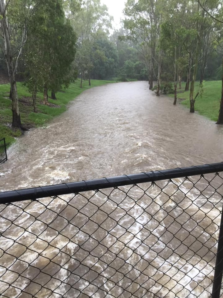 An Oxenford creek which was dry a couple of weeks ago. Picture: Petra Jödicke