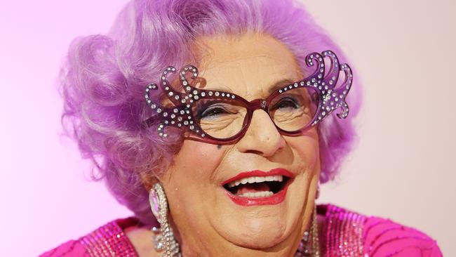 Dame Edna Everage was conceived in Melbourne, the city Barry Humphries grew up in and attended school and university. Picture: Rohan Kelly.