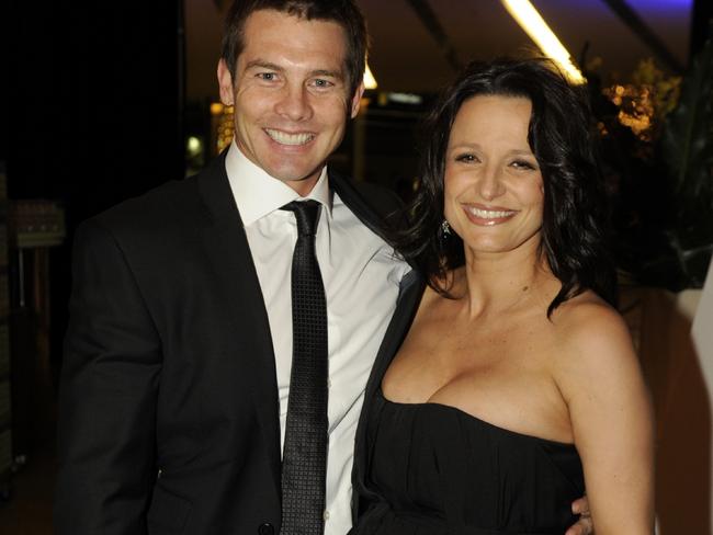 Ben Cousins and former partner Maylea Tinecheff at a West Coast Eagles function in 2011.