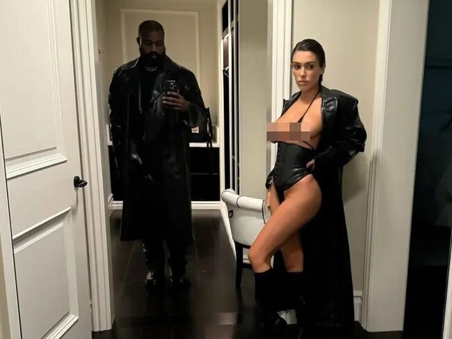 West allegedly bans his wife Bianca Censori from using social media. Picture: kanyewest/Instagram