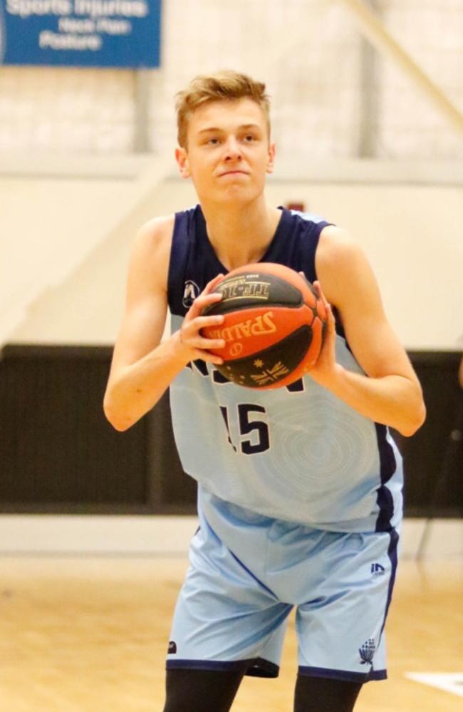 Lachlan Clague represented Australia U15s in Guam. Picture: Jaylee Ismay/Basketball NSW