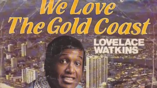 LP of the 1980 single “We Love the Goast, by Lovelace Watkins.