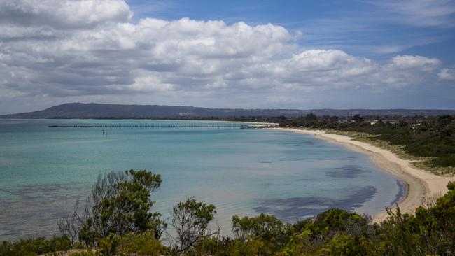 A stretch of Rye beach will be closed to the public and turned into a designated schoolies hangout. Picture: Mornington Peninsula Shire Council