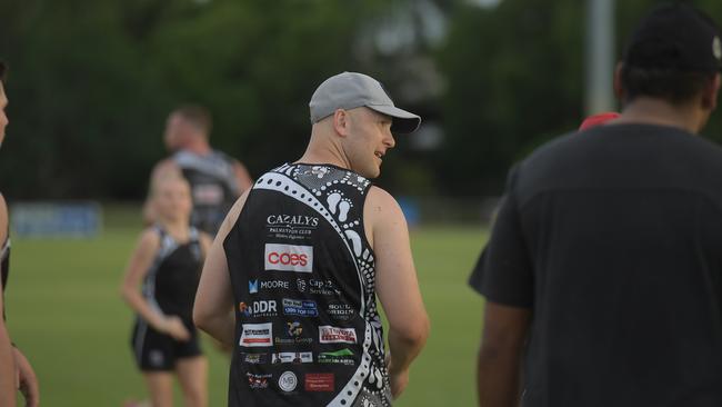 Gary Ablett Jr introduced himself to the Palmerston squad in his first NTFL training session. Picture: (A)manda Parkinson