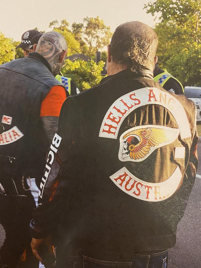 Daryl Polley aka Bruta, a member of the Hells Angels. Photo taken during a national Hells Angels in Western Australia. Picture: Courts.