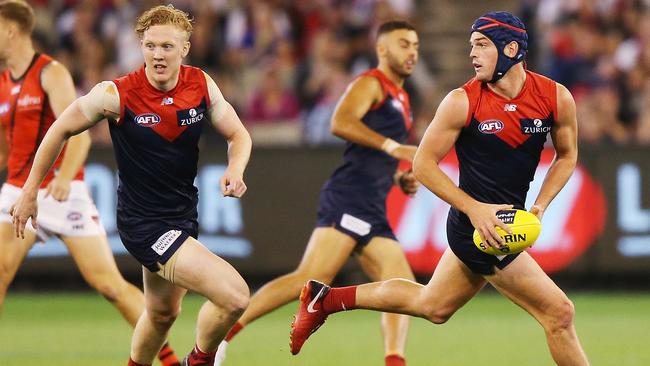 Clayton Oliver and Angus Brayshaw will be huge keys for the Demons if they are to arrest their shocking slump. Picture: Getty Images