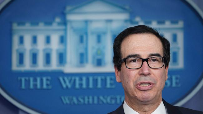 Treasury Secretary Steven Mnuchin. Picture: AFP