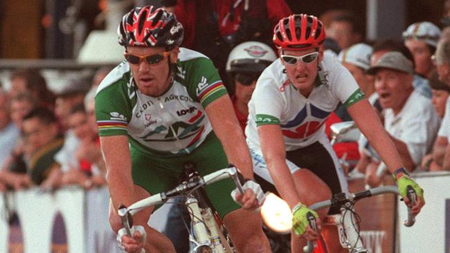 Cycling - Cyclist Stuart O'Grady competing in first stage of Tour Down Under race in Adelaide 19 Jan 1999. a/ct ogrady tour/down/under  /Cycling/SA