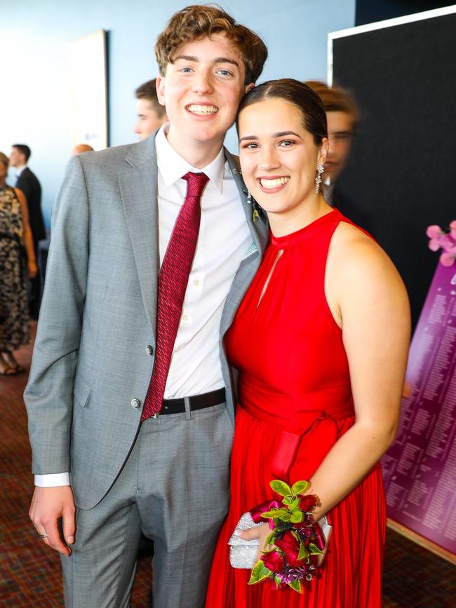 Miranda Jones and Ben Horsham at The Hutchins School leavers dinner. Picture: Mireille Merlet
