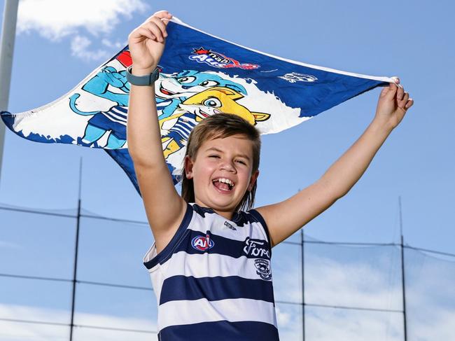 Centrals Trinity Beach Bulldogs junior player Ollie Hourigan is Cairns' biggest AFL fan, writing multiple letters and even drafting a petition to AFL headquarters in Melbourne, eager to get a national team based in Cairns. Picture: Brendan Radke