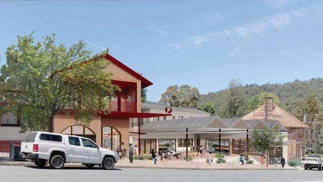 Plans for a new, open-air market hall and post office were lodged with the Bega Valley Shire Council by developer Cobargo Community Development Corporation. Picture: CCDC