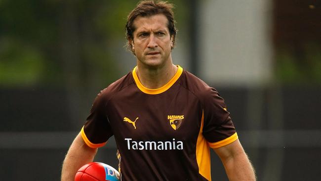 Luke Beveridge helped Hawthorn to back-to-back premierships.