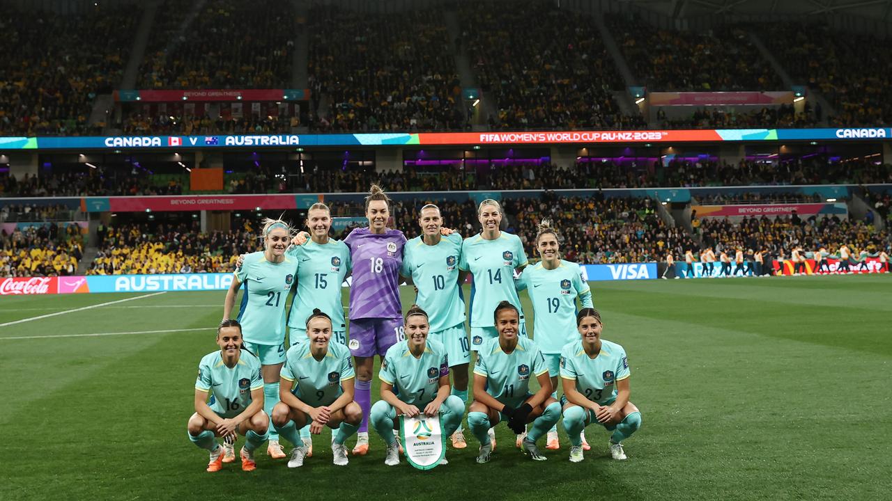 Matildas starting 11 Photo by Michael Klein.