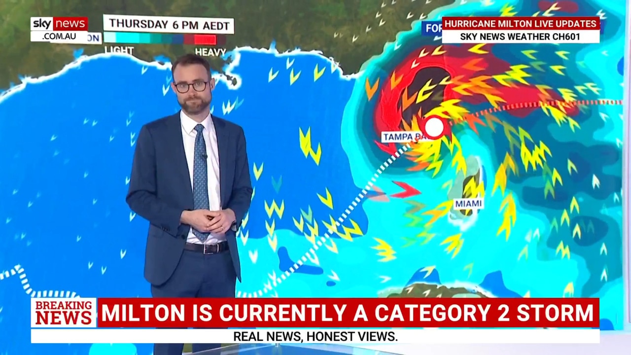 Hurricane Milton Downgraded To Category 2 Storm | The Australian