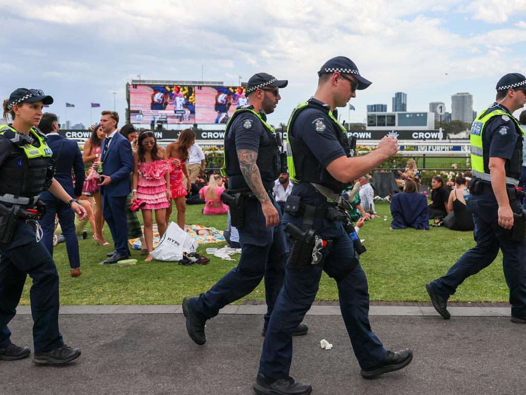 The Police were out in force. Photo by Asanka Ratnayake/Getty Images