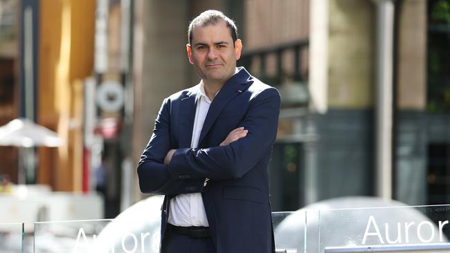 Magnis Energy chairman Frank Poullas outside their office in Sydney. Picture: Britta Campion