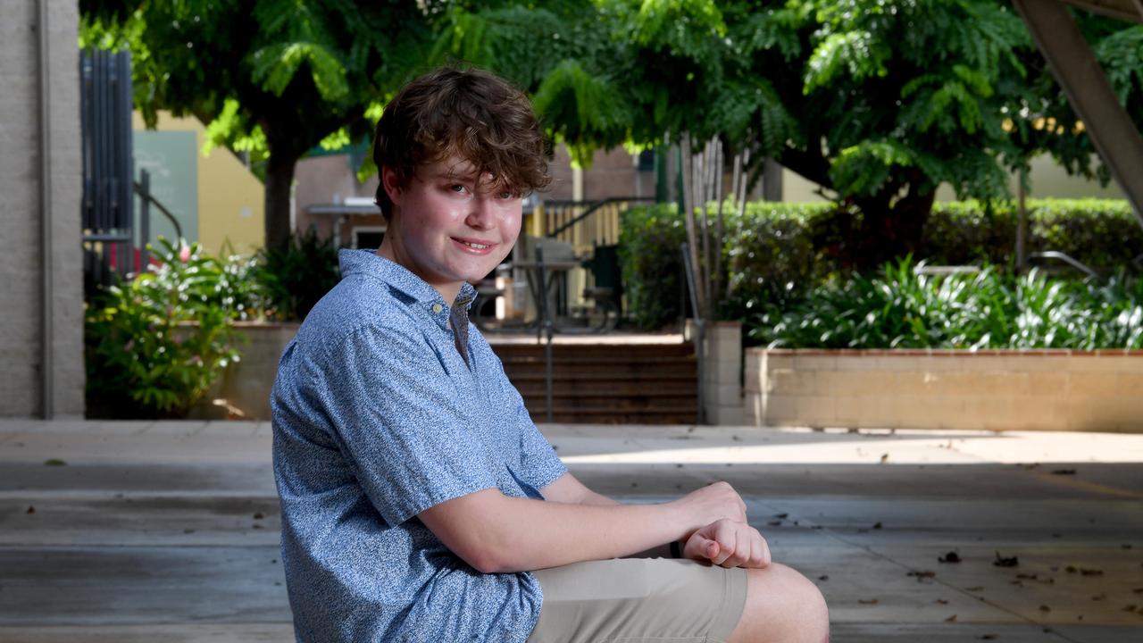 Townsville Grammar Year 12 student Jonathan Davis, 17, has achieved a 100 percent result in the International Baccalaureate Diploma. Picture: Evan Morgan