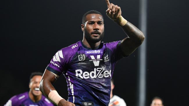 Vunivalu played in the Melbourne Storm’s 2017 and 2020 premiership-winning sides. (Photo by Matt Roberts/Getty Images)