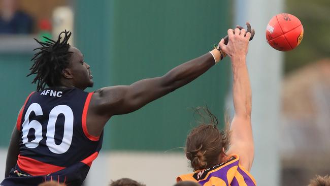 Ajang Kuol mun has played for both Anakie and Geelong VFL this season. Picture: Mark Wilson