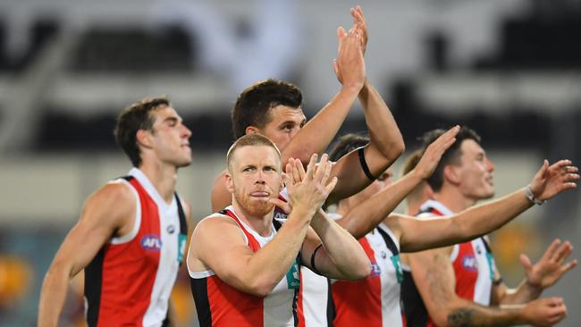 St Kilda has booked in a finals berth for the first time in nine years. Picture: Quinn Rooney/Getty Images.