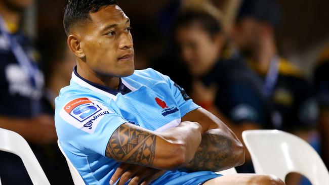 Israel Folau is out for the next month nursing a hamstring injury.