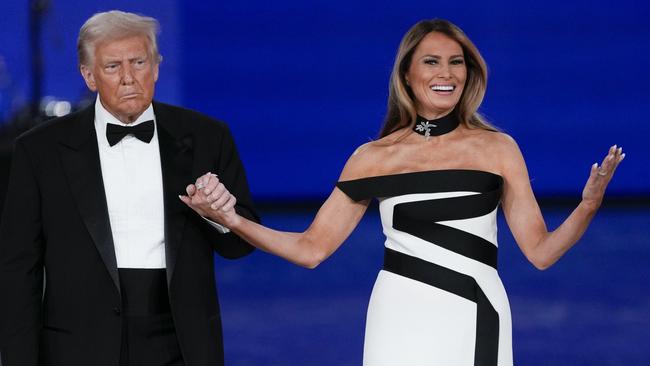 President Donald Trump and First Lady Melania Trump at the Liberty Ball at the Washington Convention Center. Picture: AP