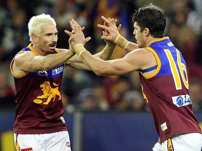 Jason Akermanis in action during his AFL days with the Brisbane Lions.