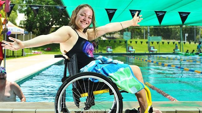 Sienna Richards helped raise $26,500 for the YMCA’s disabled swim programs at the Top End Swimathon.