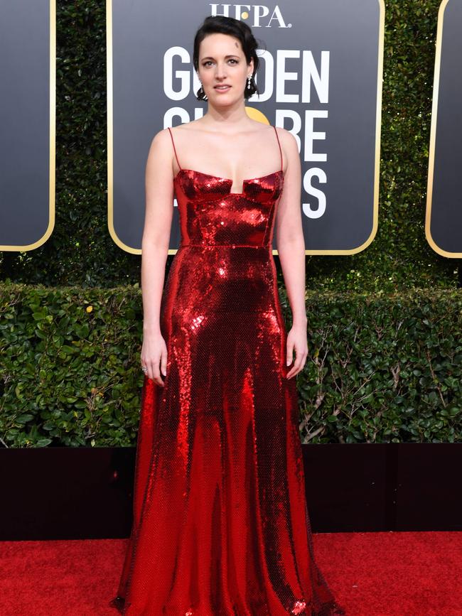 She matches the rug! Phoebe Waller-Bridge. Picture: AFP