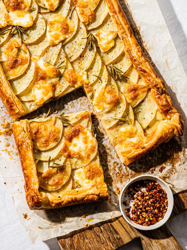 This potato and rosemary tart is a celebration of the humble spud. Photo: Nikki To