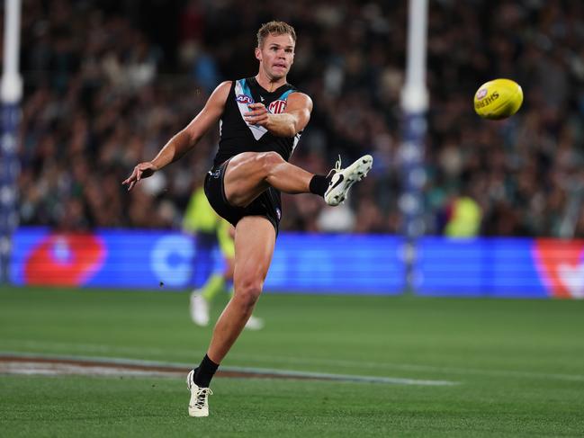 Dan Houston will cost whichever club comes calling a pretty penny in draft capital. Picture: James Elsby/AFL Photos via Getty Images.