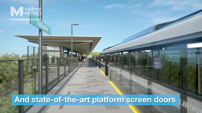 New Kellyville station on Sydney Metro Northwest rail link