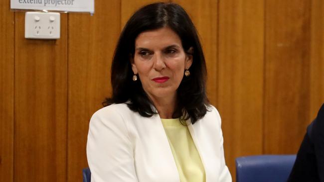 Former Liberal MP turned independent Julia Banks at a Flinders candidates’ forum at Dromana Community Hall last night. Picture: David Geraghty