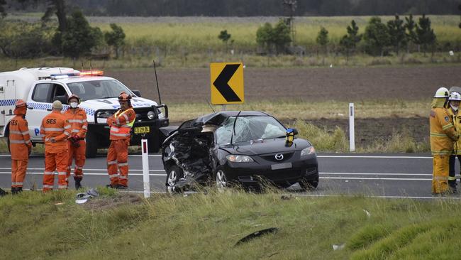 A 19-year-old woman has died in hospital after sustaining critical injuries in a two vehicle crash on Yamba Road.