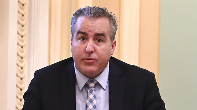 Jimmy Sullivan offers a personal explanation in parliament in February. Picture: John Gass