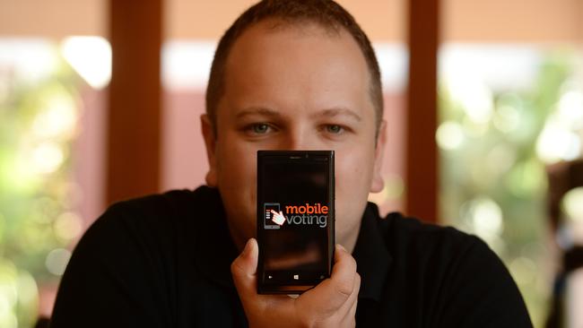 University of New England PhD student Phillip Zada says a public awareness campaign was necessary to implement a successful mobile internet e-voting platform in Australia. Picture: David Smith